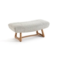 Подставка Для ног с меланжевым эффектом из ткани букле Lafar единый размер бежевый AM.PM  фото, kupilegko.ru